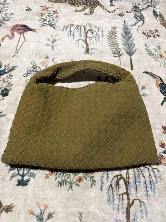None Handbags - Woven Olive Green hobo Bag